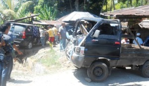 Tabrakan Beruntun 5 Mobil di Aek Matondang