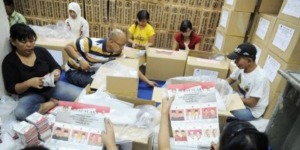 KPU Madina mulai lipat suara