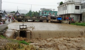 Sungai Aek Mata Meluap