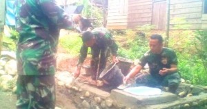 Program Seribu Jamban Dari Koramil 14 Kotanopan, Dapat Pujian