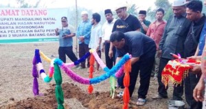Bupati Madina Hadiri Peletakan Batu Pertama Pembangunan Gedung SLTA