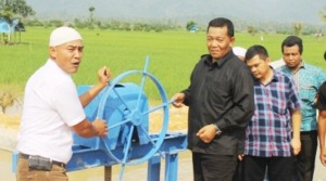 Bupati Madina Dahlan Hasan Resmikan Pintu Air Bondar Sira