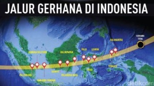 Beberapa Kawasan Mandailing Lintasan Gerhana 9 Maret 2016