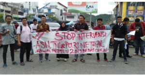 Mahasiswa Kutuk Intervensi Aparat di Pilpres
