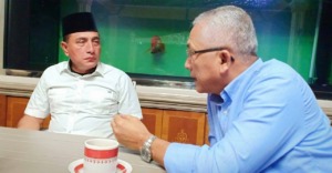 Brigjend TNI (Purn) M. Sofwat Nasution bertemu Gubsu