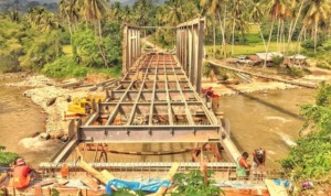 Jembatan Tambangan Hampir Rampung