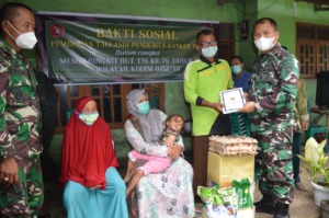 Bakti Sosial, Kodim 0212/Tapsel Bantu Anak Penderita Tumor