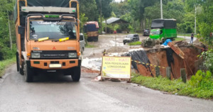Jalinsum Amblas di Titik Maga Lombang Diperbaiki
