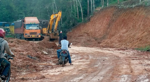 Selalu Longsor, Trase Jalinsum Titik Purba Lamo Dialihkan