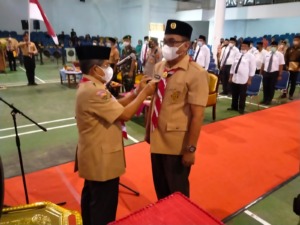 Pengurus Mabicab dan Kwarcab Pramuka Madina Masa Bakti 2021-2026 Resmi Dilantik