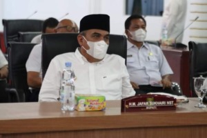 Samakan Persepsi, Bupati Ikuti Rakor Pemberantasan Korupsi