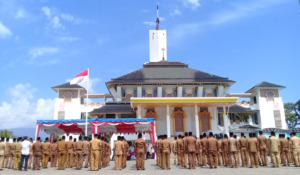 Pelantikan 183 Pejabat Madina di Halaman Masjid