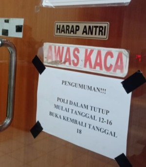 Dokter Ikut Kongres, Poli Dalam RSUD Panyabungan Tutup Seminggu