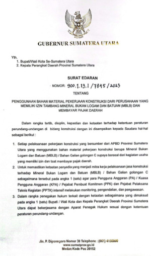 Surat Edaran Gubsu, Kapolres Diminta Tindak Tegas Galian C Tanpa Izin