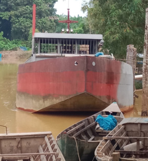 Dampak Aktifitas Kapal Keruk, Lahan Sawit Warga Kampung Sawah Abrasi, Warga Minta Polisi Bertindak