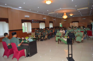 Kodim 0212/Tapsel Terima Pengarahan Dari Tim Bintal Dam I/BB