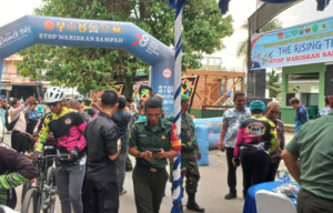 Pesepeda The Rising Tide Dari 3 Matra TNI Tiba di Panyabungan
