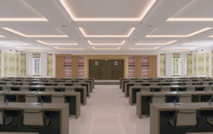 Kontraktor Akui, Disain Aula Kantor Bupati Madina Paling Megah di Tabagsel