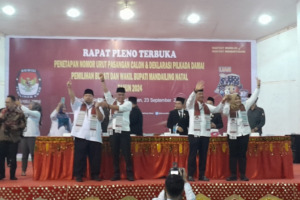 Paslon Harun- Ichwan Nomor Urut 1 di Pilkada Madina