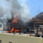 Polsek Muara Batanggadis di Madina Dibakar Massa