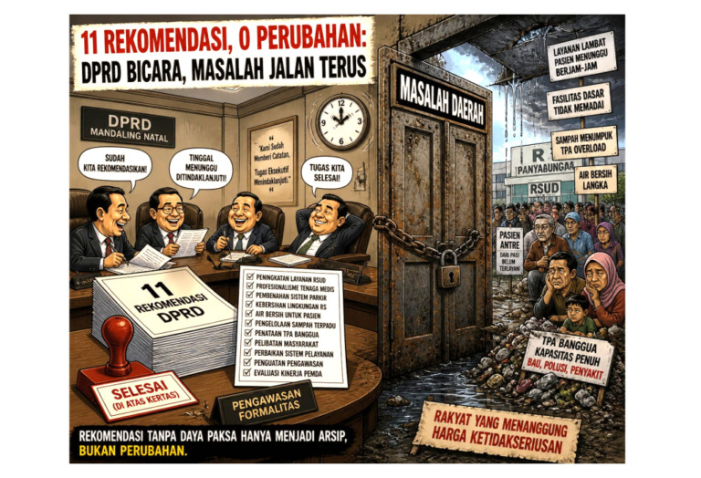 Bicara 11 Rekomendasi, DPRD Madina Tak Berani Putus Masalah