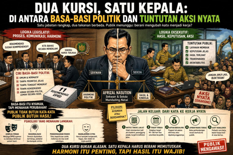 Dua Kursi, Satu Kepala: Di Antara Basa-basi Politik dan Tuntutan Aksi Nyata