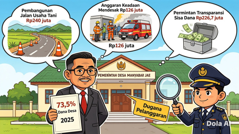 Anggaran Rp 857 Juta Tahun 2025, Desa Manyabar Jae Anggarkan Rp 126 Juta untuk Keadaan Mendesak