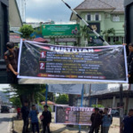 Aliansi Mahasiswa Aksi di Pomdam I/BB, Desak TNI Tindak Oknum Diduga Lindungi PETI Madina