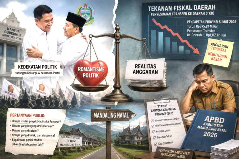 Madina-Bobby dalam Ujian Kesiapan Fiskal: Antara Kedekatan Politik dan Kualitas Perencanaan